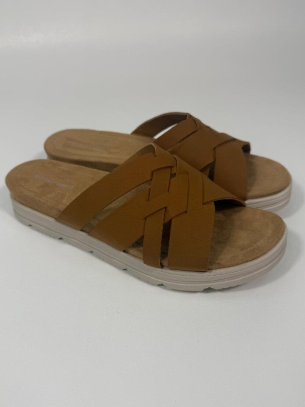 Easy Spirit Women Star3 Cross Strap Slide Sandals Size US Size 9.5